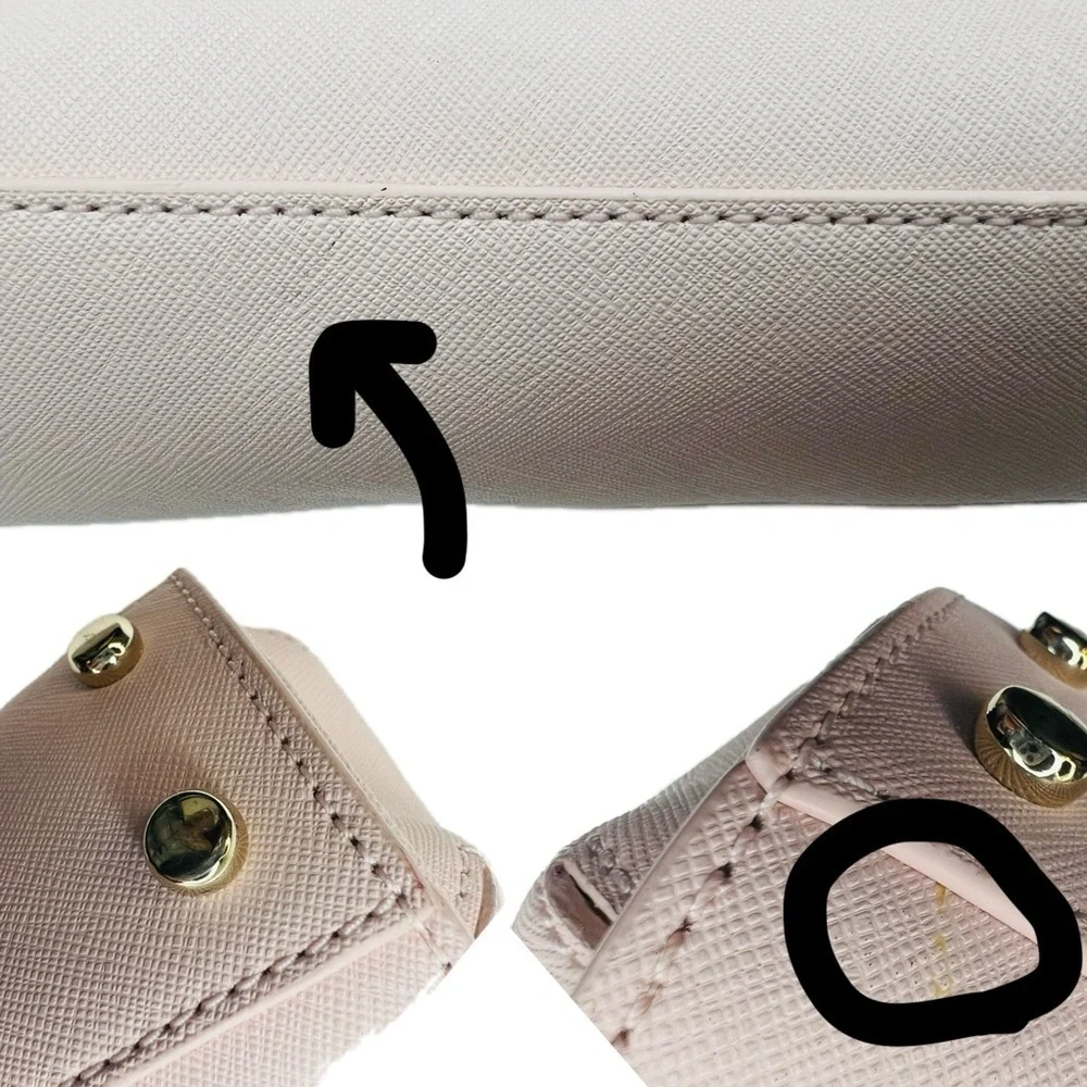Kate Spade Pink Crystal Davies Merriam Bag and Matchjng Wallet Rare Set